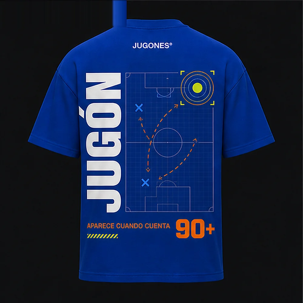 Camiseta Minuto 90, corte jugón, vista trasera